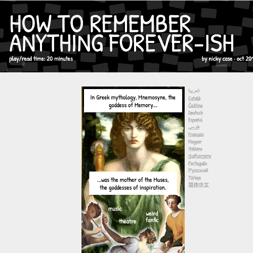 How to remember anything forever-ish